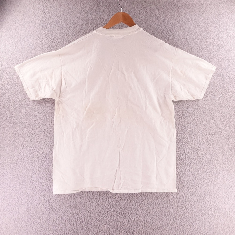 Vintage Hanes Beefy-T Claude Monet Water Lilies Art T-Shirt Pink Mens XL - Picture 2 of 7